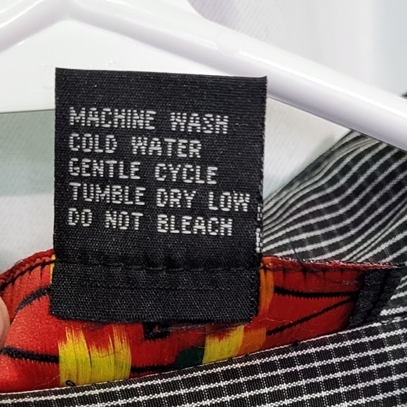 L.A.Beat Men's Black Plaid NWT Short Sleeve Button Down Shirt Size XL - Picture 5 of 5